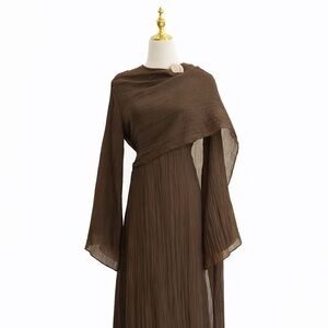 Chic Brown Maxi Dress for Women